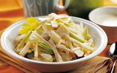 Insalata di tacchino, sedano rapa e mele
