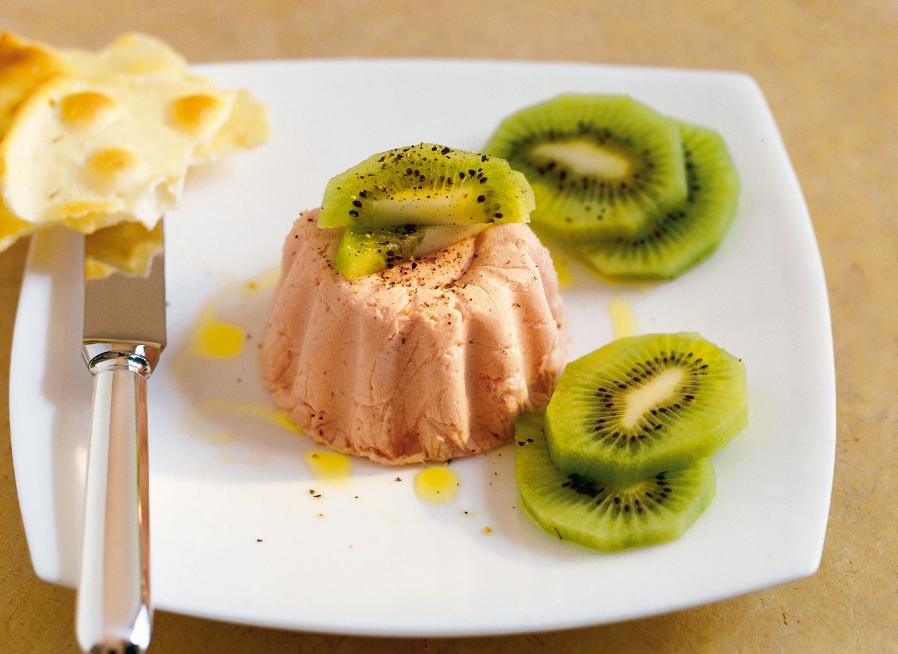 Mousse di prosciutto e kiwi ricetta