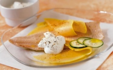 Trota affumicata al melone