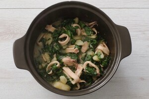 Preparazione Calamari con patate e bietole - Fase 3