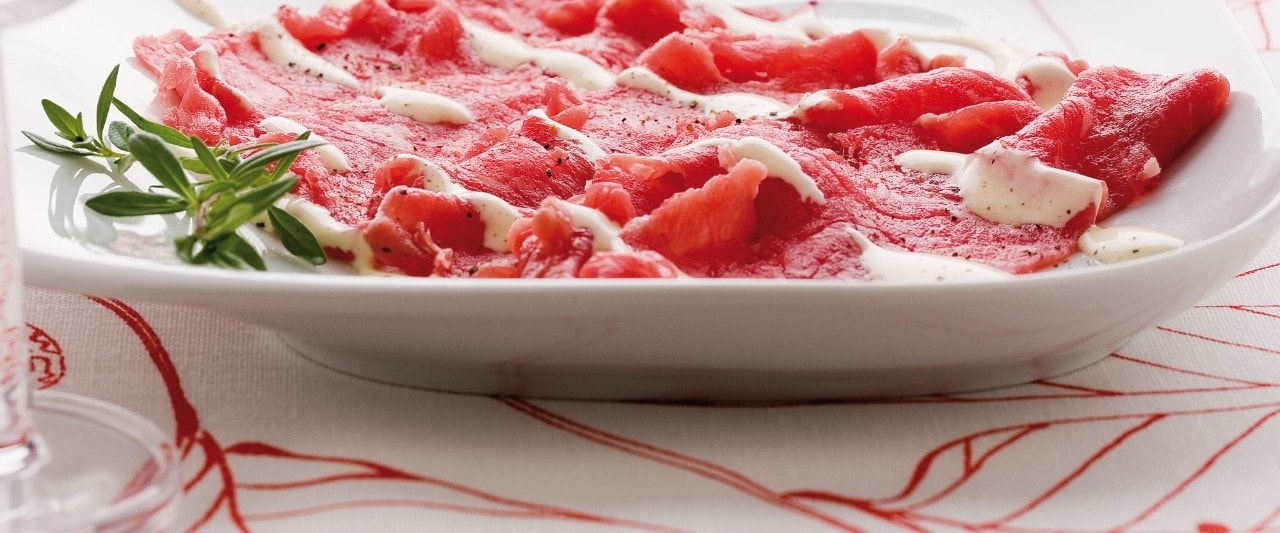 Carpaccio Cipriani classico ricetta