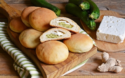 Focaccine di zucchine allo zenzero