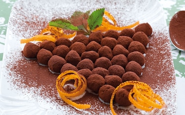 Grappolo d’uva al pan di Spagna e cacao