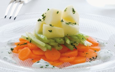 Mele, sedano e carote