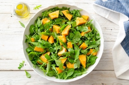 Insalata di melone e rucola