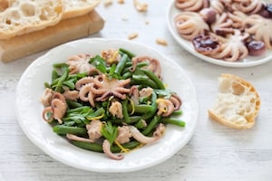 Preparazione Insalata di moscardini e fagiolini - Fase 2