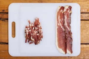 Preparazione Insalata di scarola e speck - Fase 1