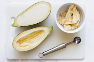 Preparazione Melanzane ripiene - Fase 1