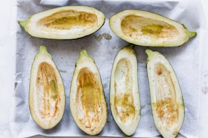 Preparazione Melanzane ripiene - Fase 1