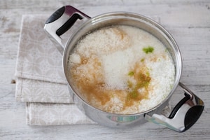 Preparazione Melone con crema fredda al cocco - Fase 1
