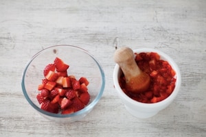 Preparazione Risotto alle fragole - Fase 2