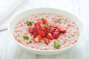 Preparazione Risotto alle fragole - Fase 4