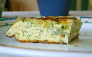 Frittata di cipolle di Tropea e zucchine
