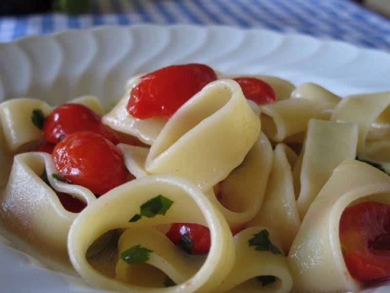 Calamari Verrigni con pomodori e senape ricetta