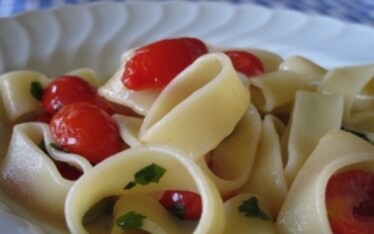 Calamari Verrigni con pomodori e senape