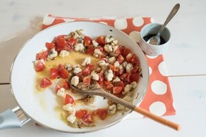 Preparazione Cartoccio di tagliolini alla pescatrice e verdure - Fase 2