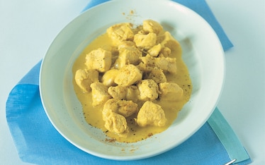 Cubetti di pollo al curry