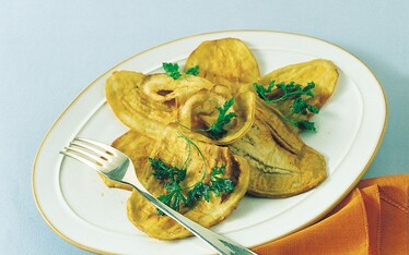 Fiore di melanzane fritte