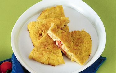Frittata con polpa di granchio allo zenzero