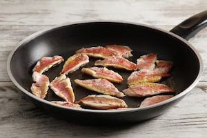 Preparazione Pasta con triglie e pomodori secchi - Fase 2