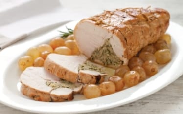 Petto di tacchino all'uva bianca