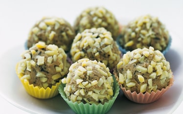 Piccole sfere di castagne