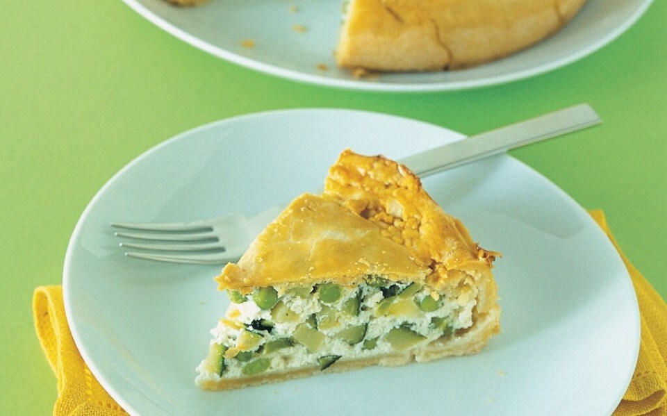 Torta di ricotta, caprini e verdure ricetta