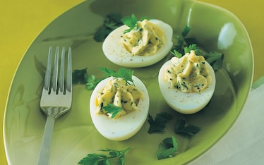 Uova sode alla crema di robiola