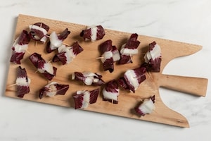 Preparazione Involtini di radicchio e formaggio - Fase 2