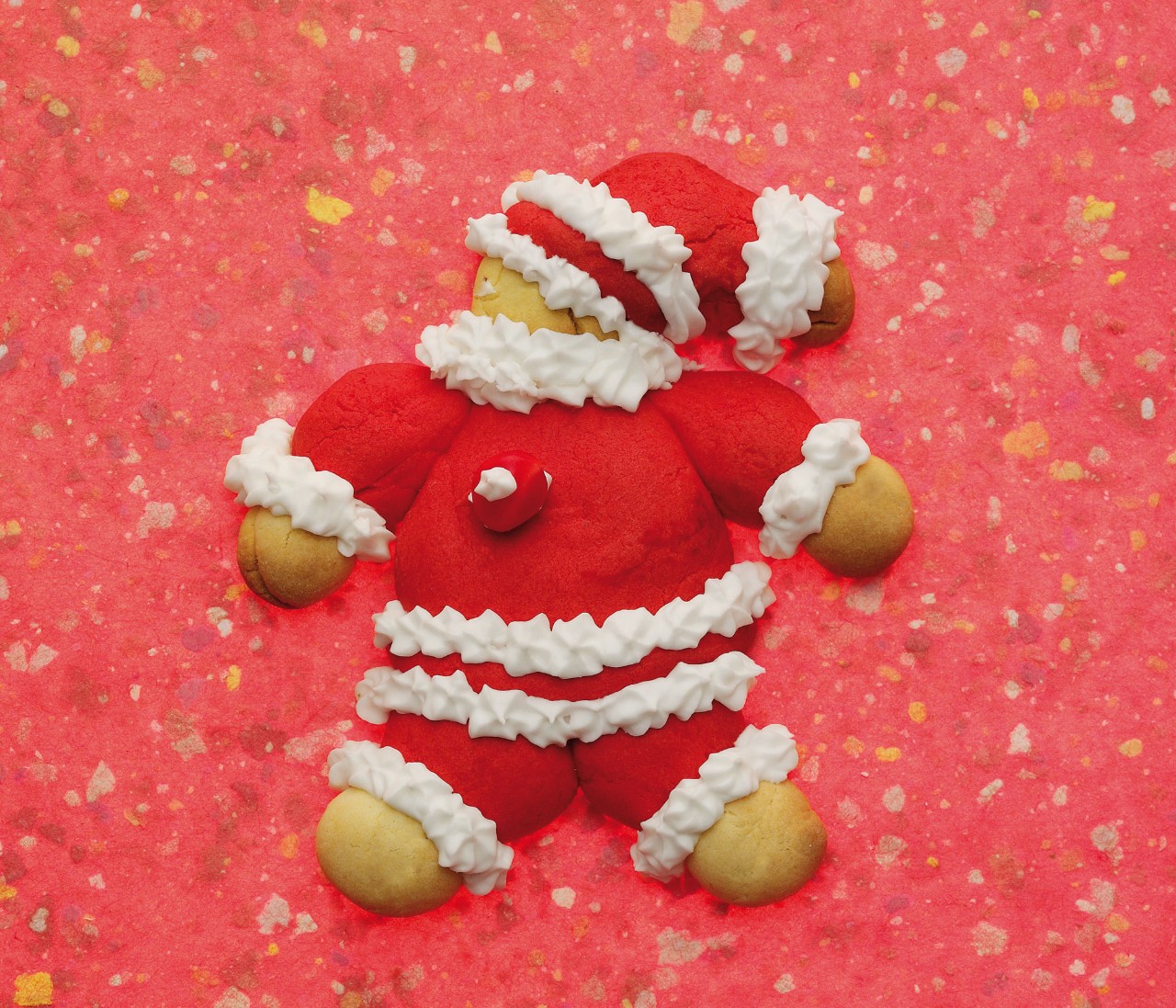 Babbo Natale di biscotto ricetta