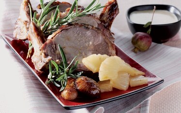 Carrè di maiale al succo d'ananas