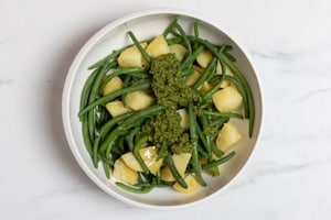 Preparazione Fagiolini al pesto - Fase 4