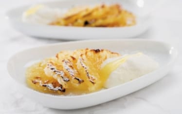 Fette d'ananas caramellate