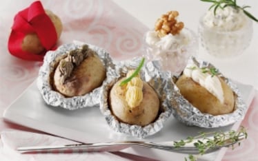 Patate al forno con cinque salse