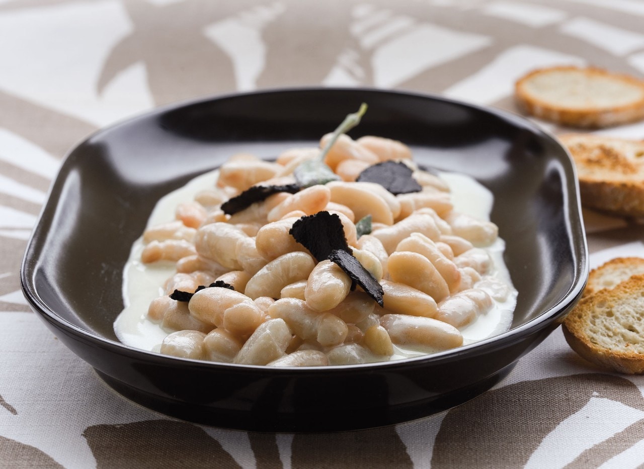 Guazzetto di fagioli con tartufo ricetta