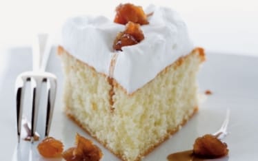 Pan di Spagna alla panna e marron glacé