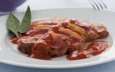 Petti d'anatra con salsa piccante