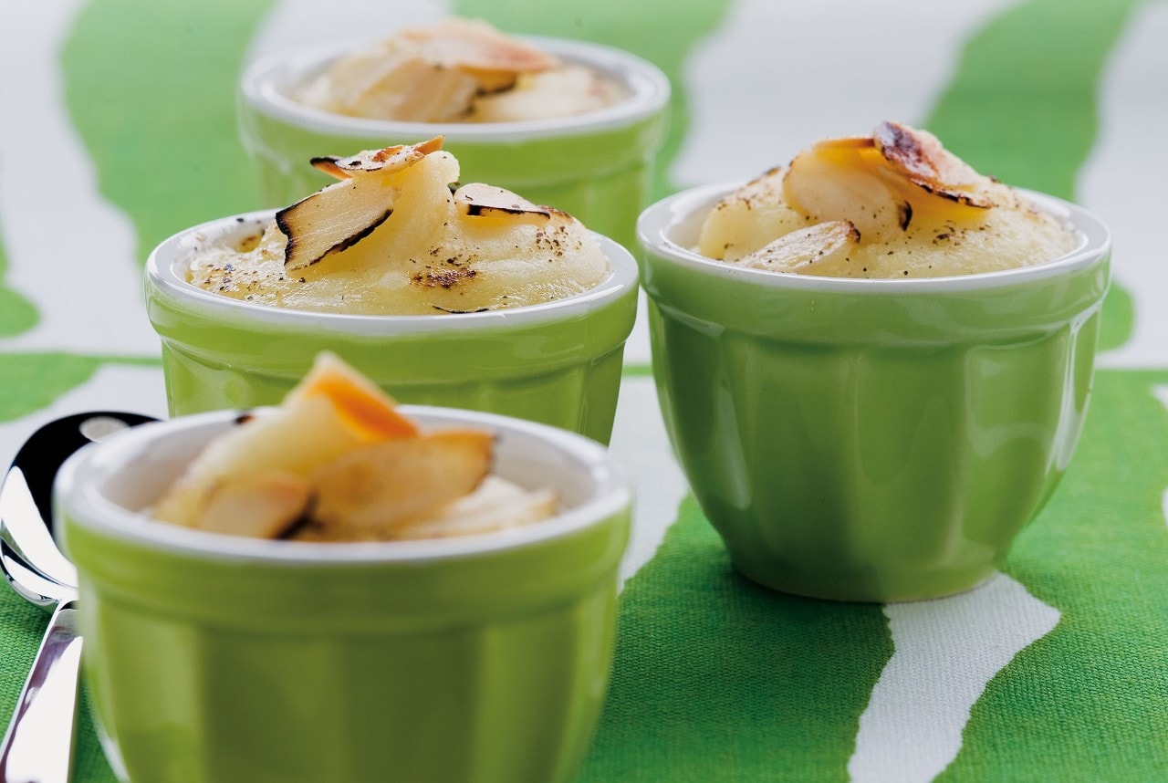 Purè di cavolfiore gratinato su petto di pollo ricetta