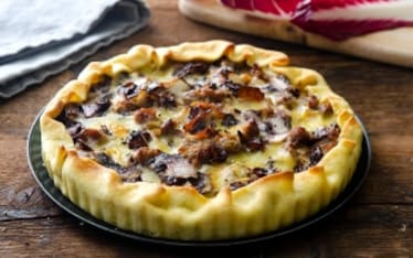 Quiche al radicchio rosso