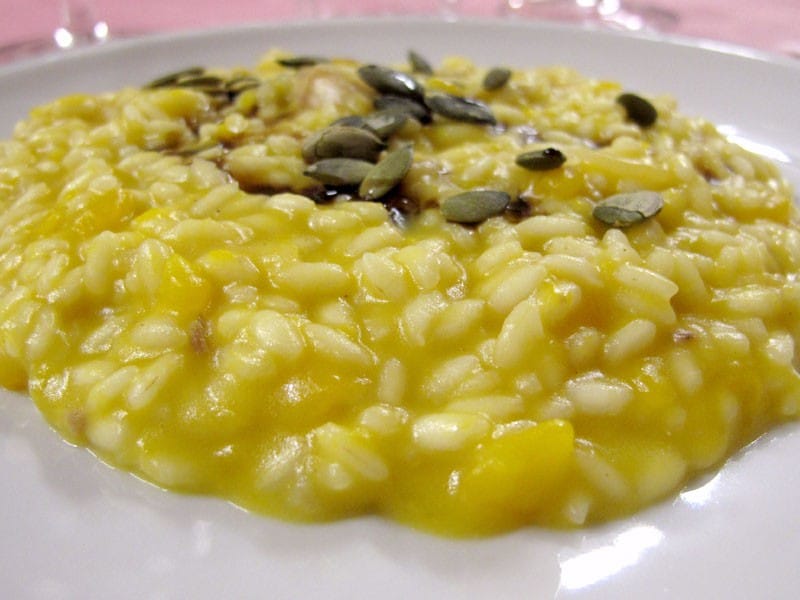 Risotto con polpa e semi di zucca ricetta