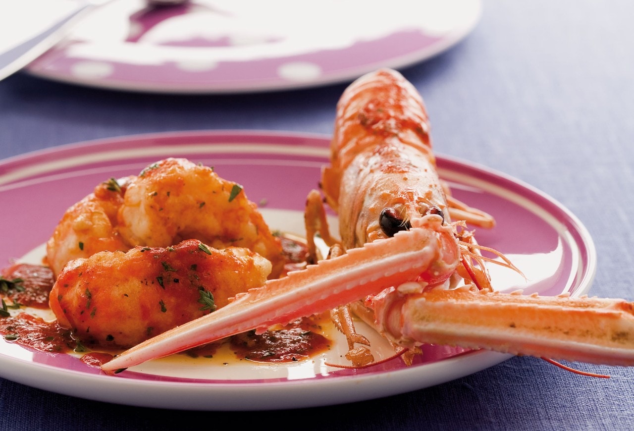 Scampi alle erbe aromatiche ricetta