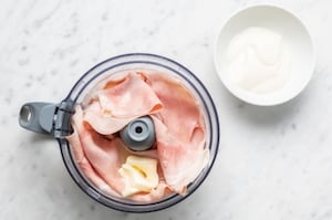 Preparazione Mousse di prosciutto - Fase 1
