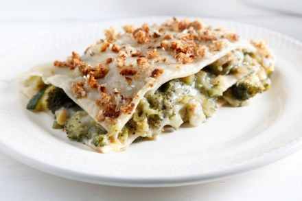 Preparazione Lasagne con broccoli e zucchine - Fase 6 Preparazione Lasagne con broccoli e zucchine - Fase 6