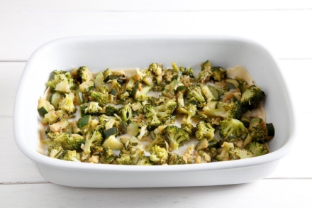 Preparazione Lasagne con broccoli e zucchine - Fase 4 Preparazione Lasagne con broccoli e zucchine - Fase 4