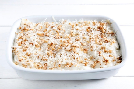 Preparazione Lasagne con broccoli e zucchine - Fase 5 Preparazione Lasagne con broccoli e zucchine - Fase 5