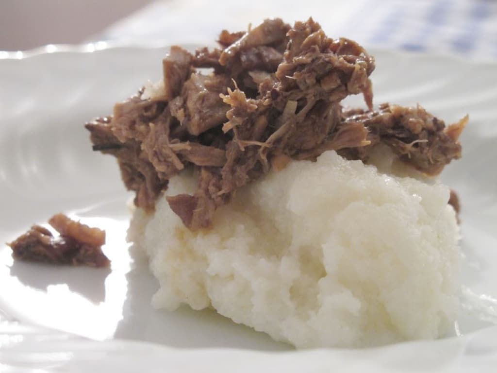 Ricetta Polenta bianca e ragù di quaglia al balsamico Cucchiaio d'Argento