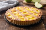 Crostata alla crema e mele caramellate