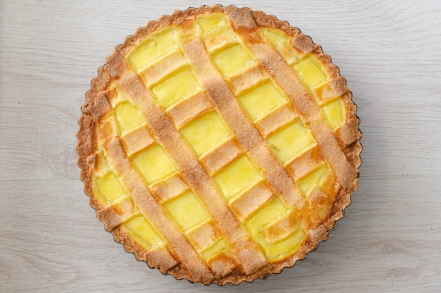 Preparazione Crostata alla crema e mele caramellate - Fase 5 Preparazione Crostata alla crema e mele caramellate - Fase 5