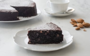 Torta alle mandorle e cioccolato