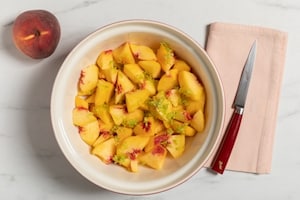 Preparazione Torta di pesche - Fase 1